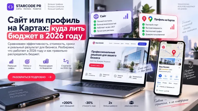 Website or profile on Maps: where to pour budget in 2026